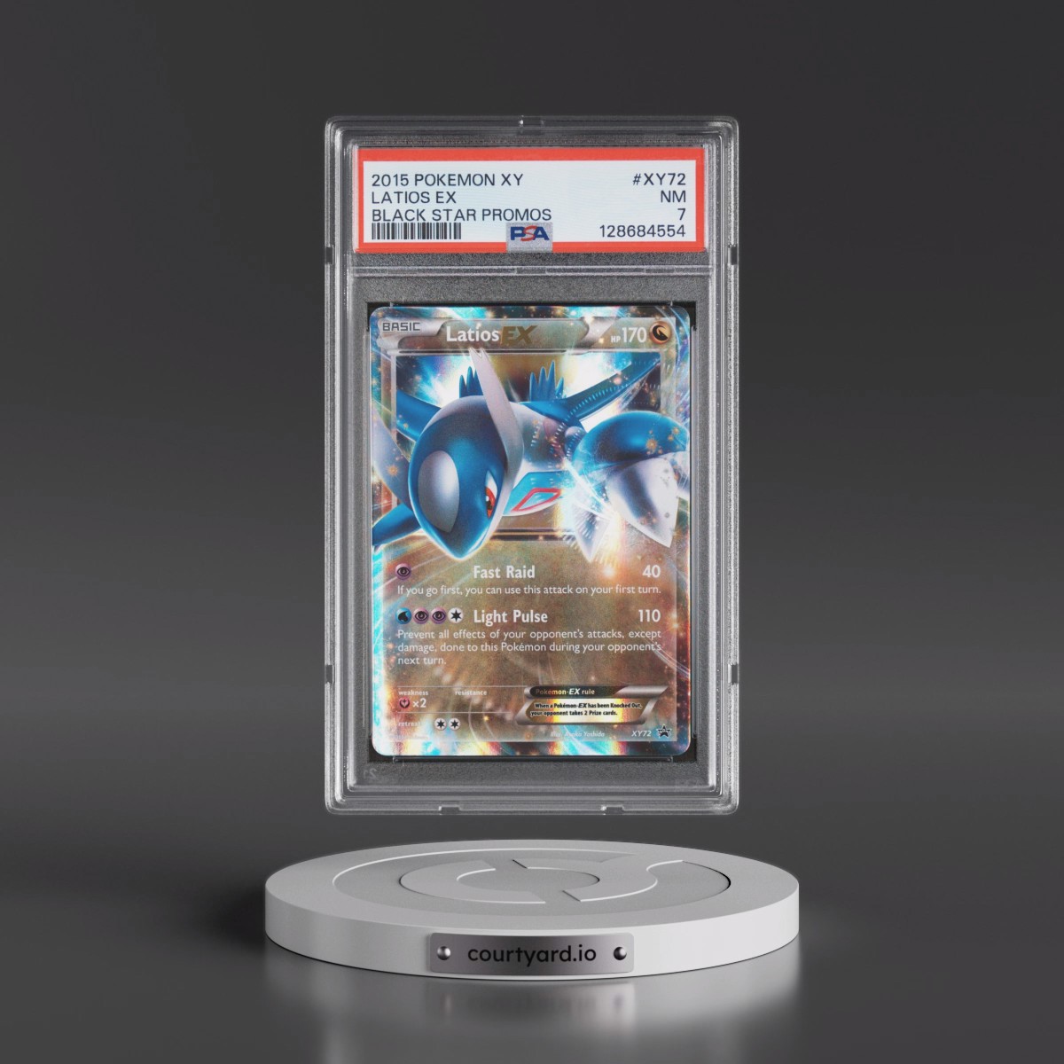 2015 Pokémon XY Black Star Promos #XY72 Latios EX - Holo (PSA 7 NM)
