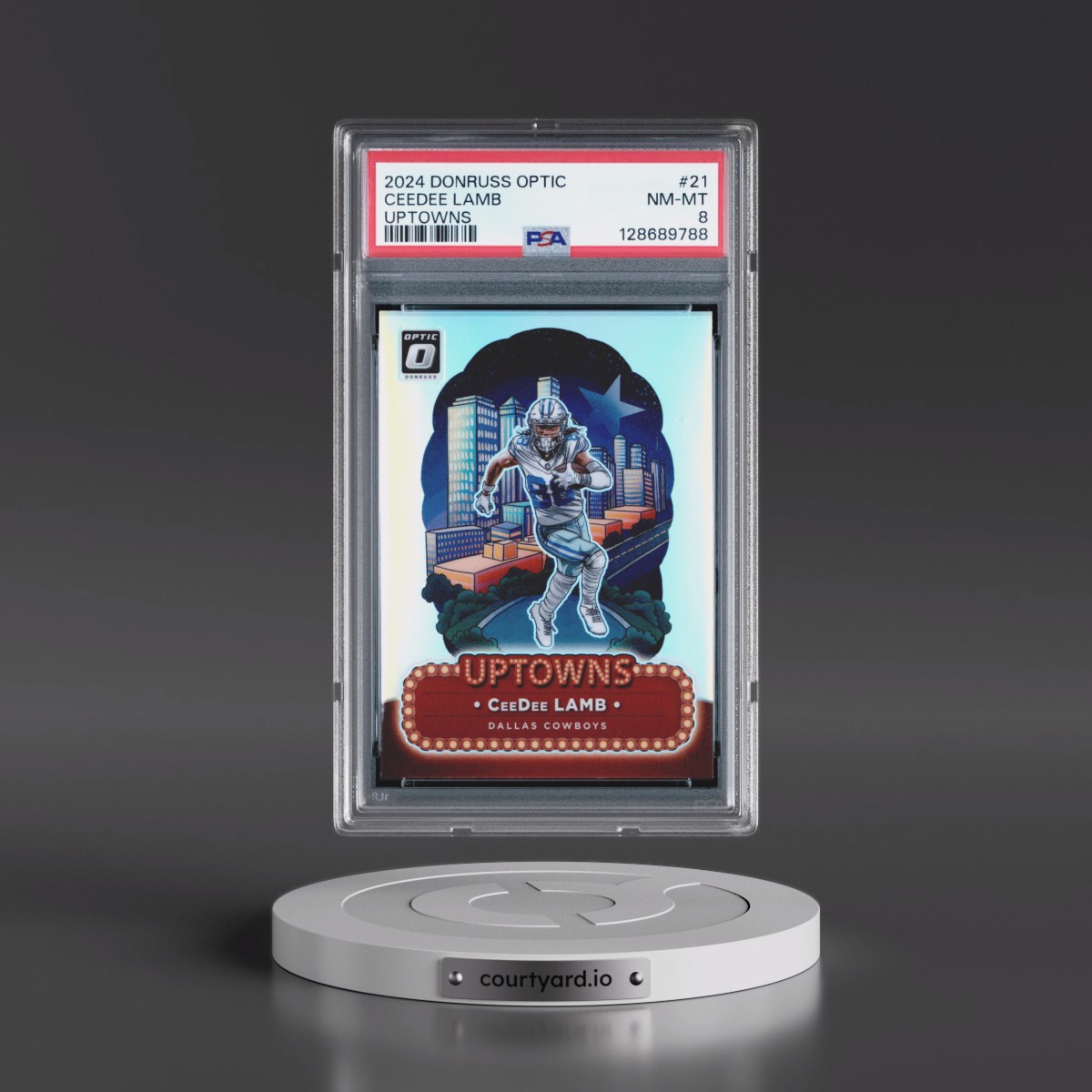 2024 Panini Donruss Optic Uptowns #21 Ceedee Lamb (PSA 8 NM-MT)