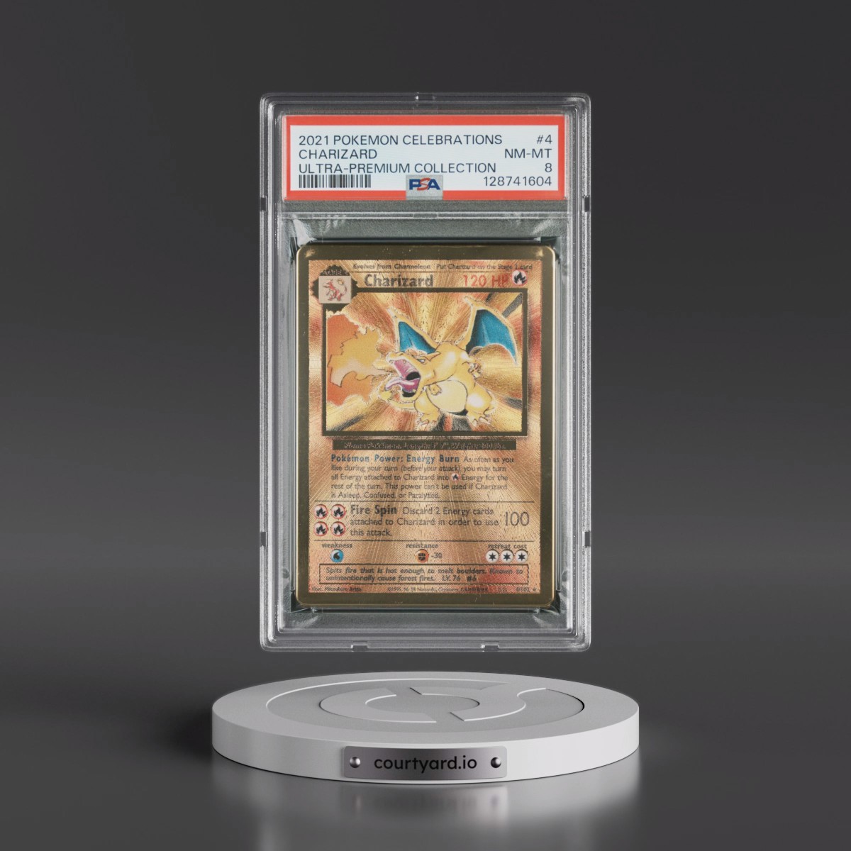 2021 Pokémon Celebrations Ultra-Premium Collection #4 Charizard (PSA 8 NM-MT)