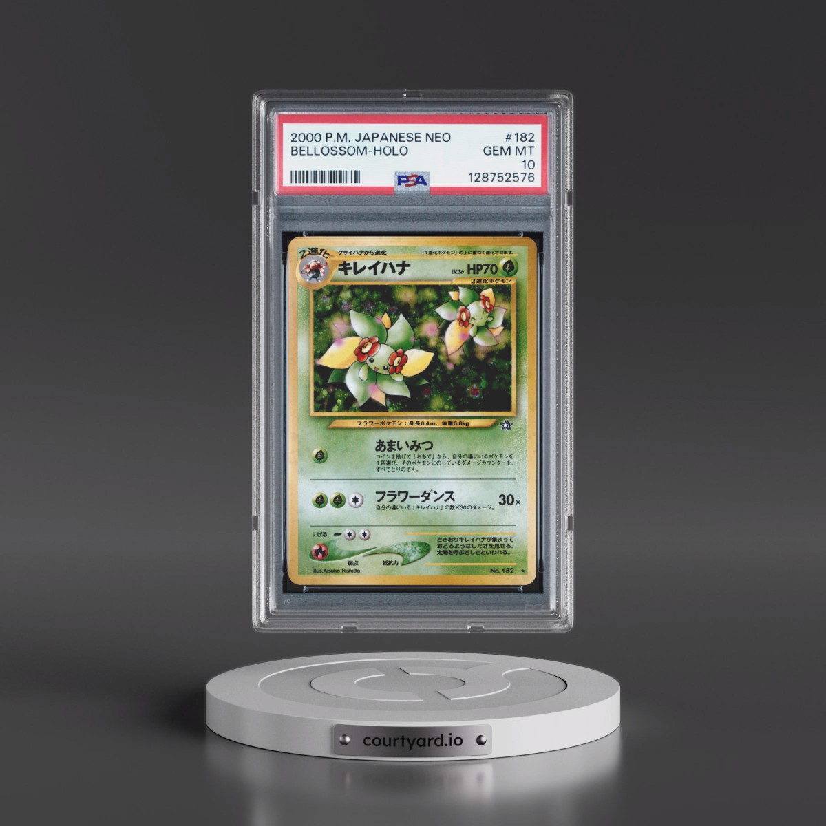 2000 Pokémon Neo #182 Bellossom - Holo (PSA 10 GEM MINT)