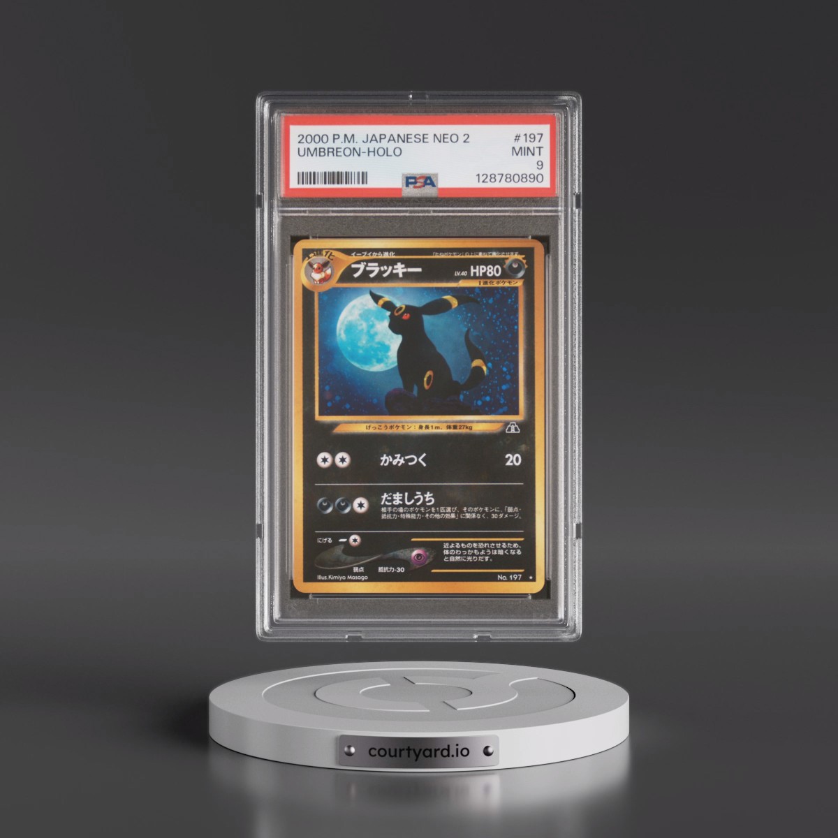 2000 Pokémon Neo 2 #197 Umbreon - Holo (PSA 9 MINT)