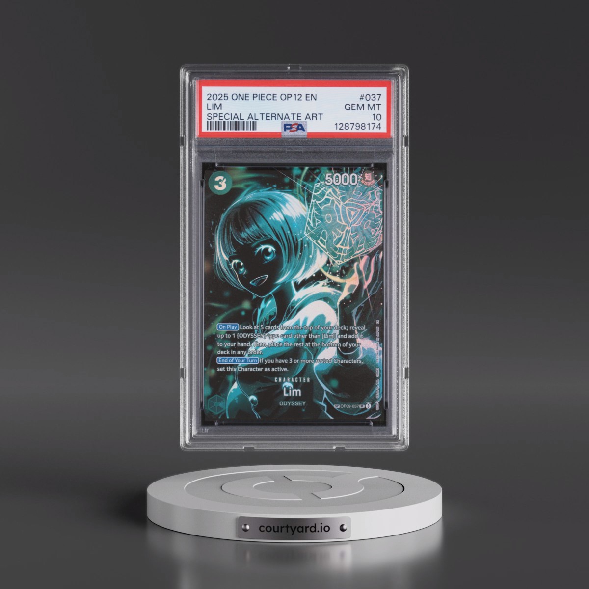 2025 One Piece OP12-Legacy of the Master #037 Lim - Special Alternate Art (PSA 10 GEM MINT)