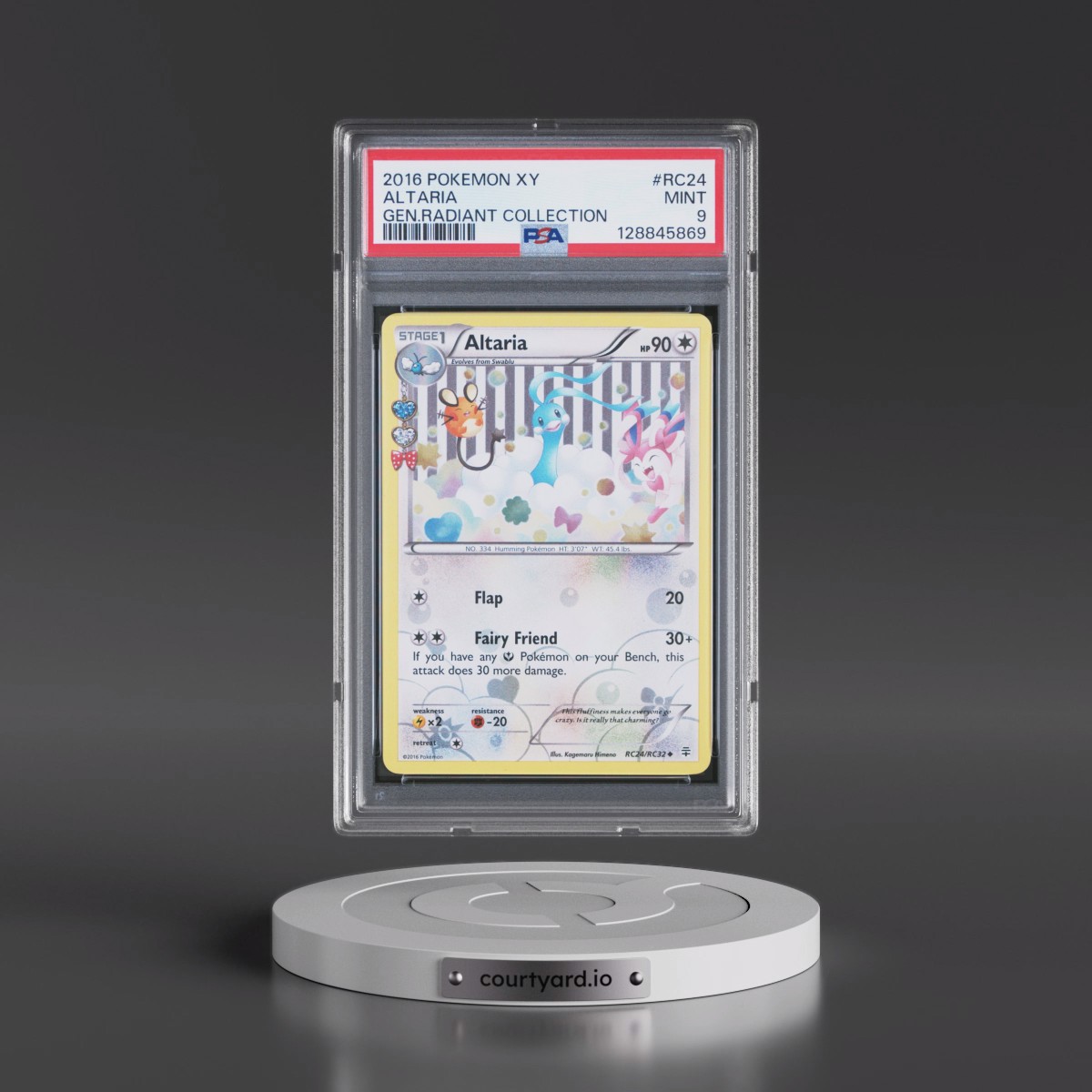 2016 Pokémon XY Generations Radiant Collection #RC24 Altaria (PSA 9 MINT)