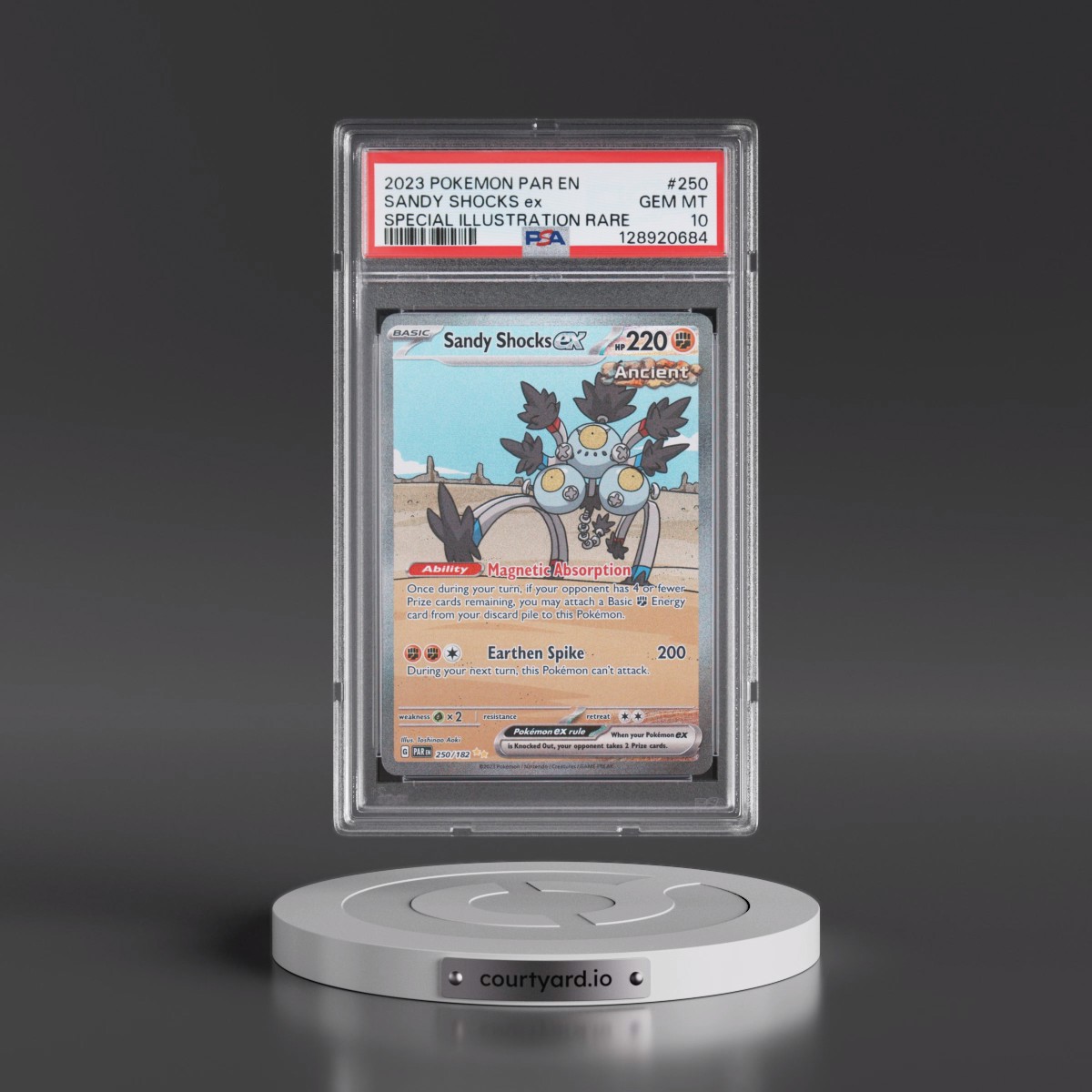 2023 Pokémon Par EN-Paradox Rift #250 Sandy Shocks EX - Holo Special Illustration Rare (PSA 10 GEM MINT)