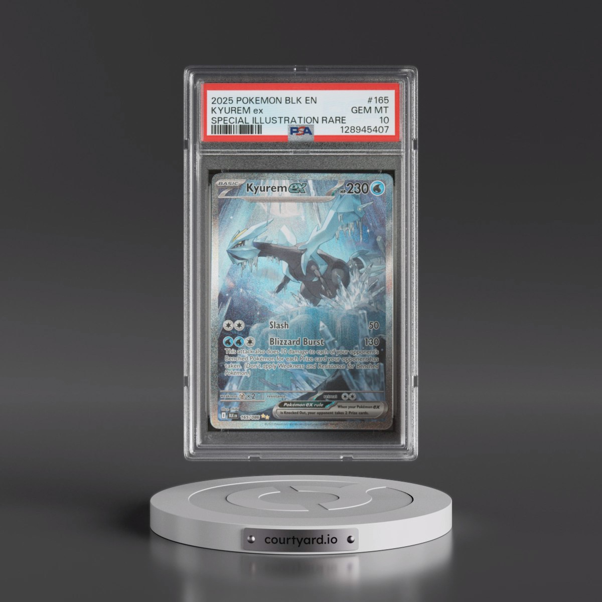 2025 Pokémon Blk EN-Black Bolt #165 Kyurem EX - Holo Special Illustration Rare (PSA 10 GEM MINT)