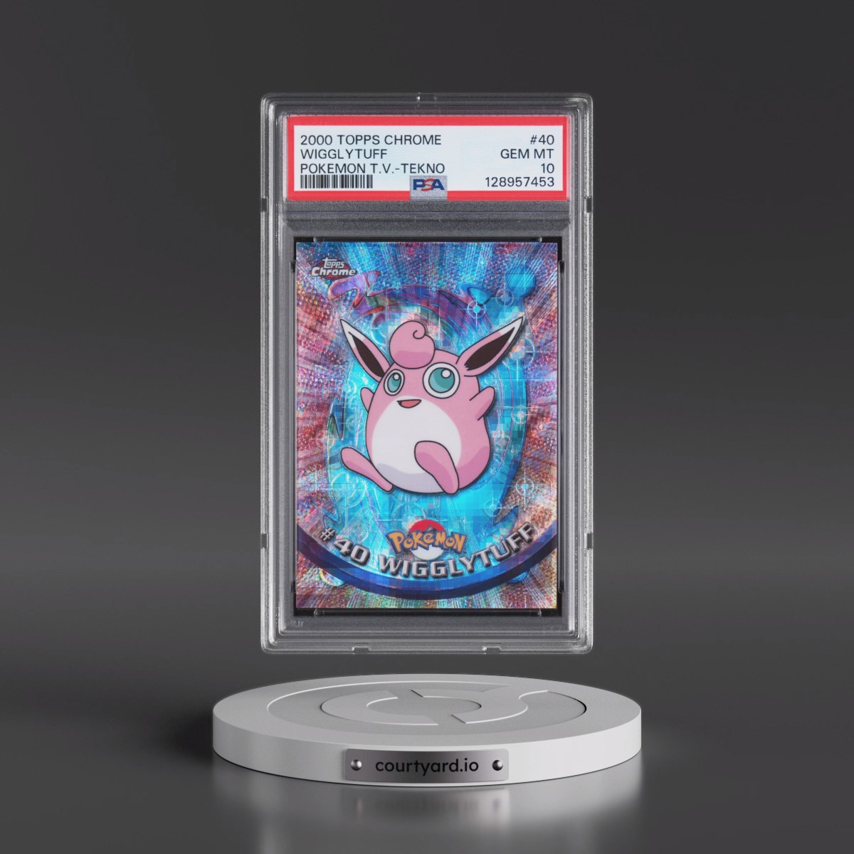 2000 Topps Chrome Pokémon T.V. #40 Wigglytuff - Tekno (PSA 10 GEM MINT)