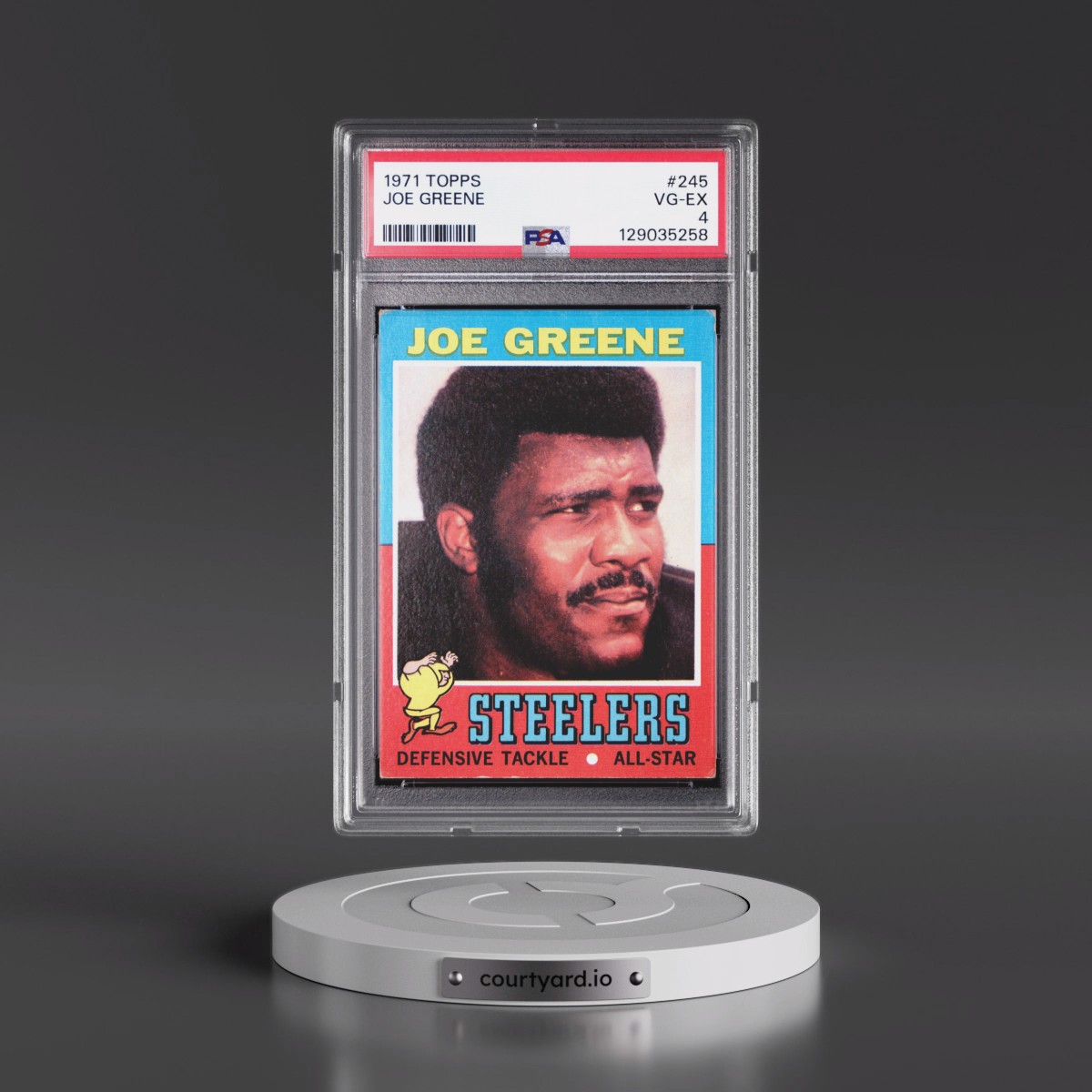1971 Topps #245 Joe Greene (PSA 4 VG-EX)