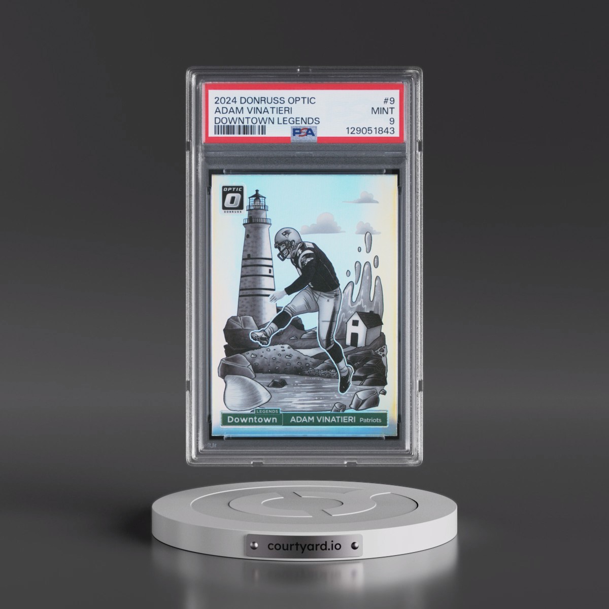2024 Panini Donruss Optic Downtown Legends #9 Adam Vinatieri (PSA 9 MINT)