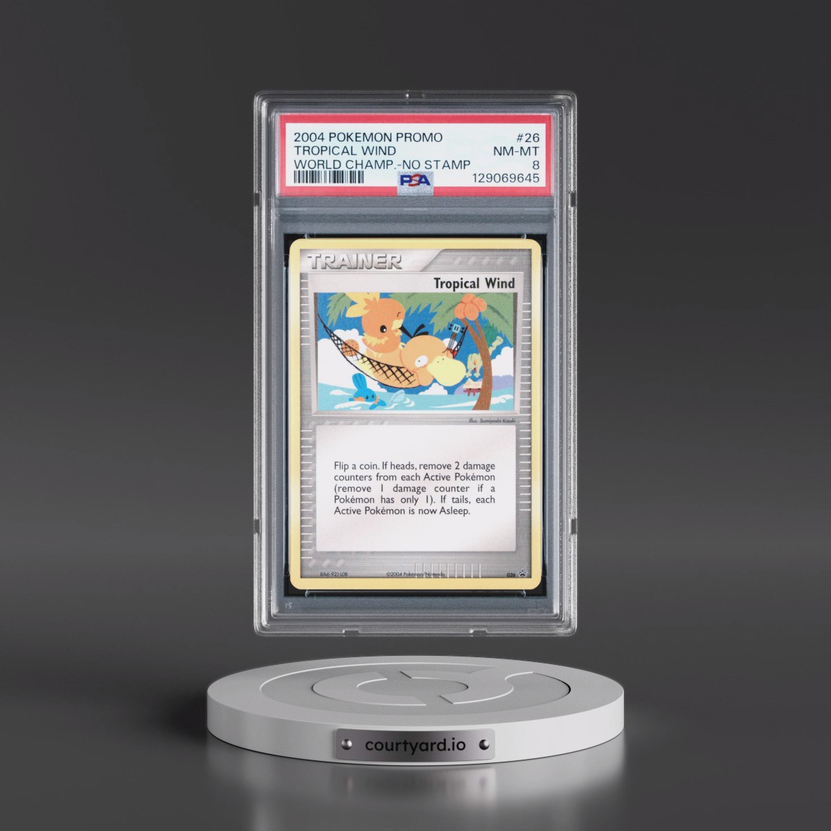 2004 Pokémon World Championships Promo #26 Tropical Wind - No Stamp (PSA 8 NM-MT)