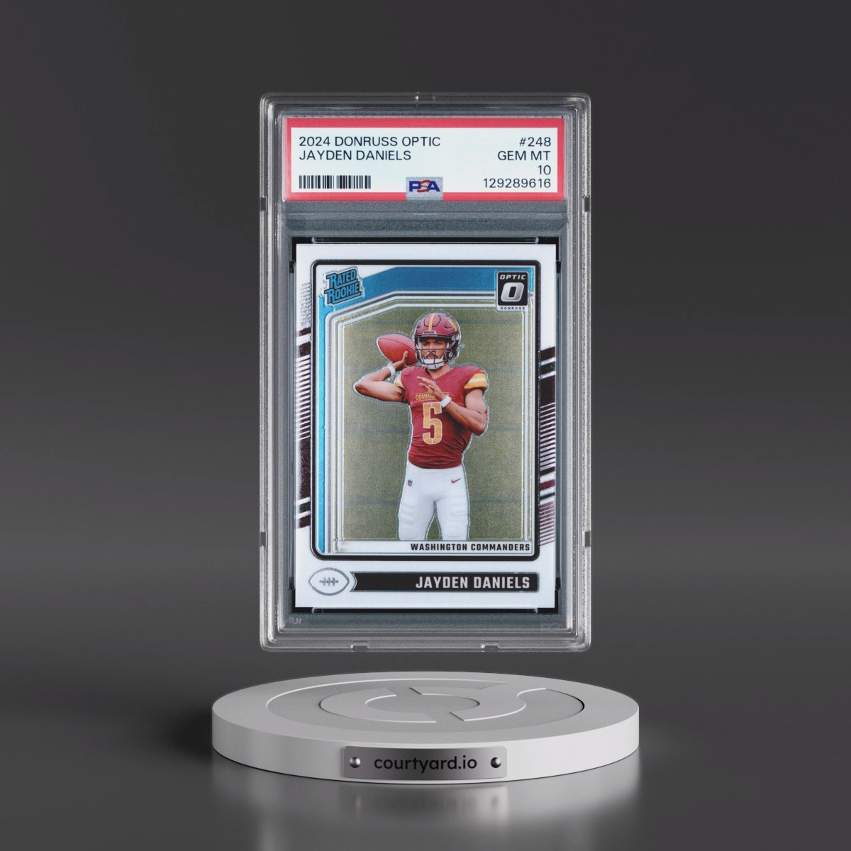 2024 Panini Donruss Optic #248 Jayden Daniels (PSA 10 GEM MINT)