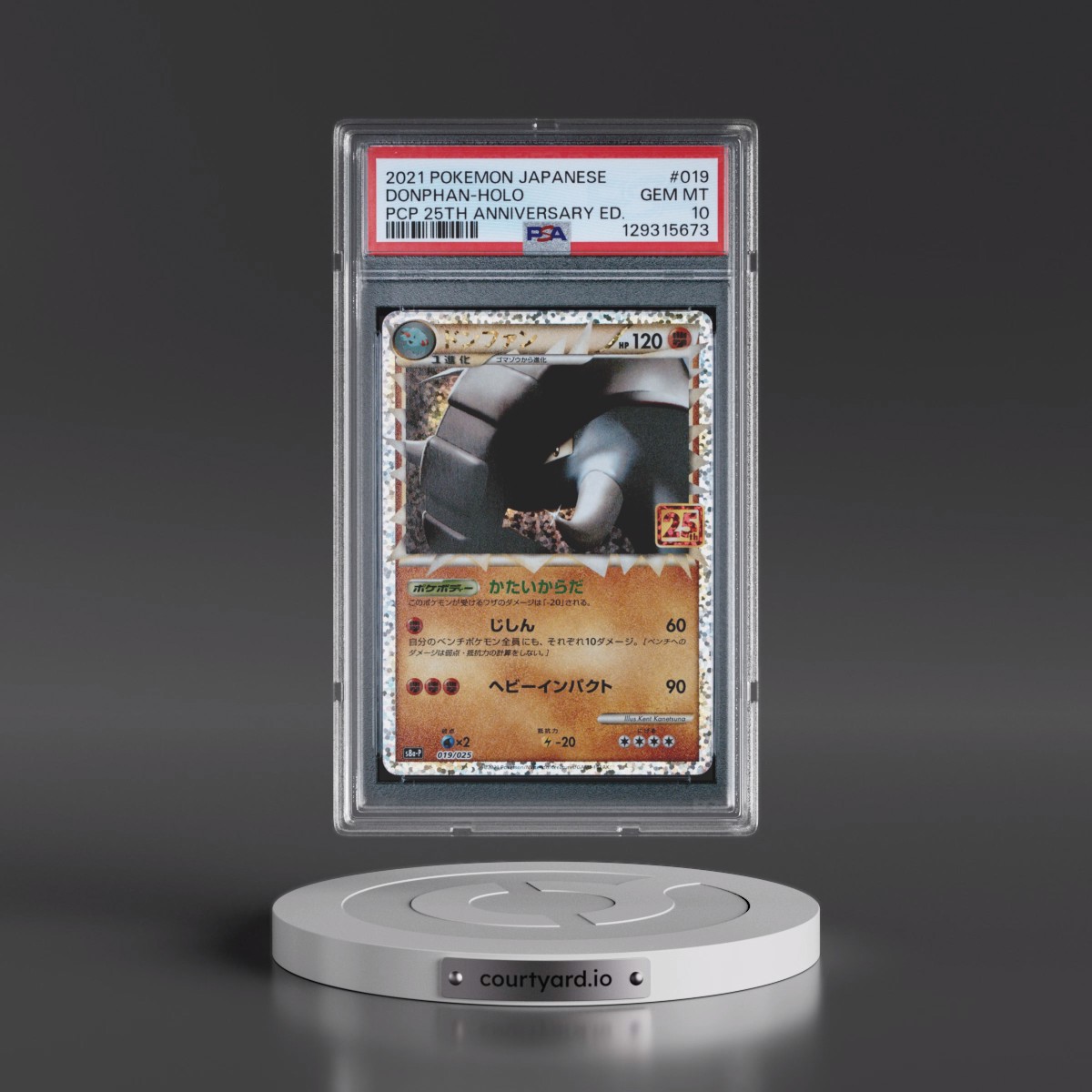 2021 Pokémon Promo Card Pack 25th Anniversary Edition #019 Donphan - Holo (PSA 10 GEM MINT)