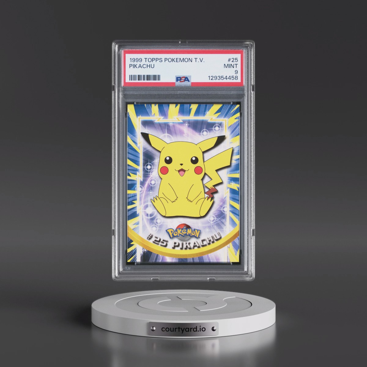 1999 Topps Pokémon TV #25 Pikachu (PSA 9 MINT)