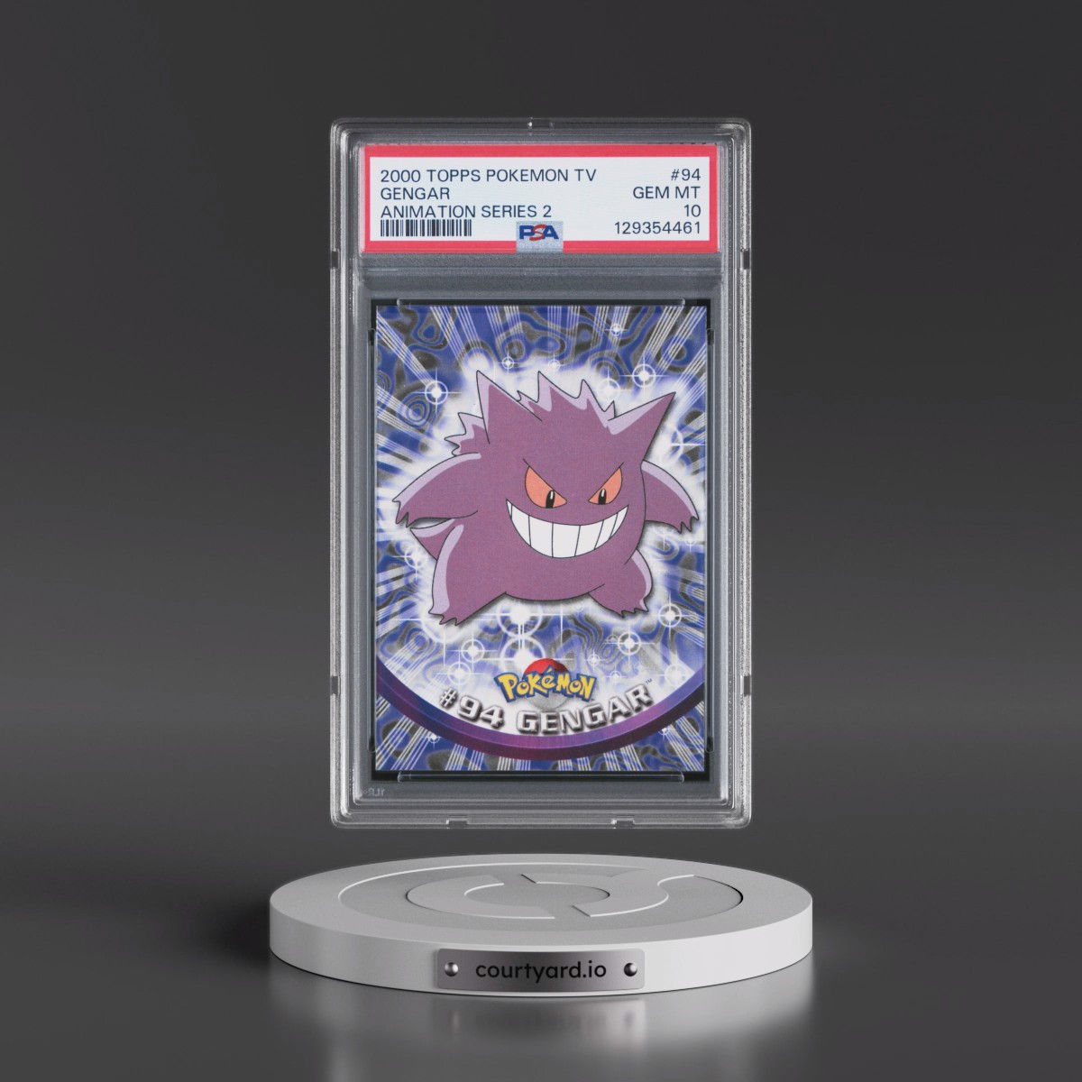 2000 Topps Pokémon TV Animation Series 2 #94 Gengar (PSA 10 GEM MINT)