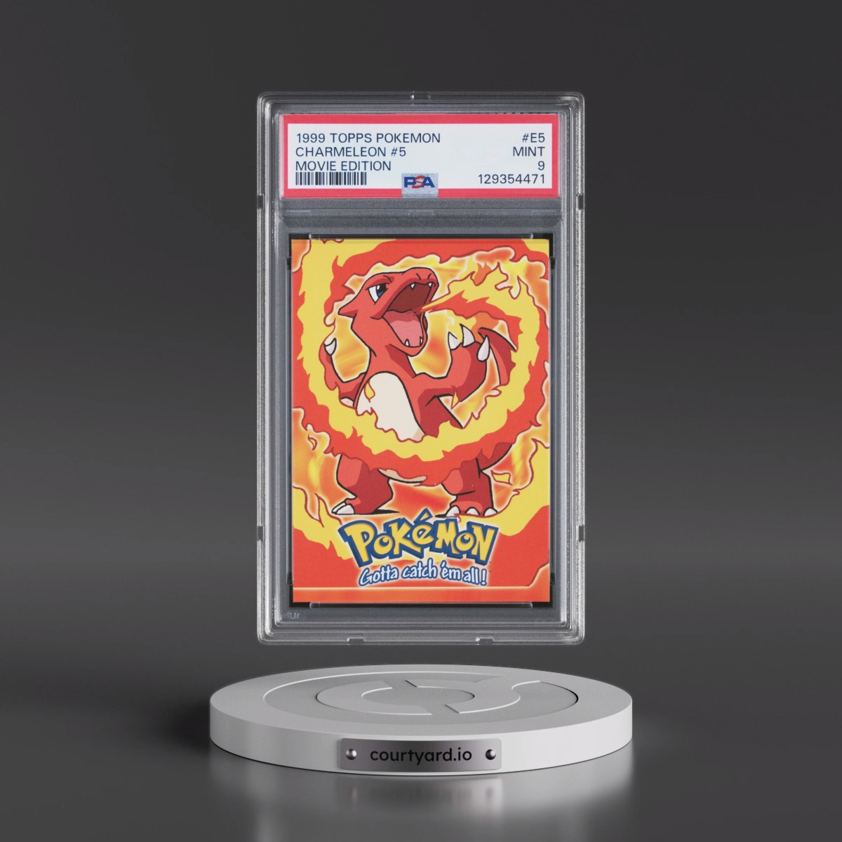 1999 Topps Pokémon the Movie Edt #E5 Charmeleon #5 (PSA 9 MINT)