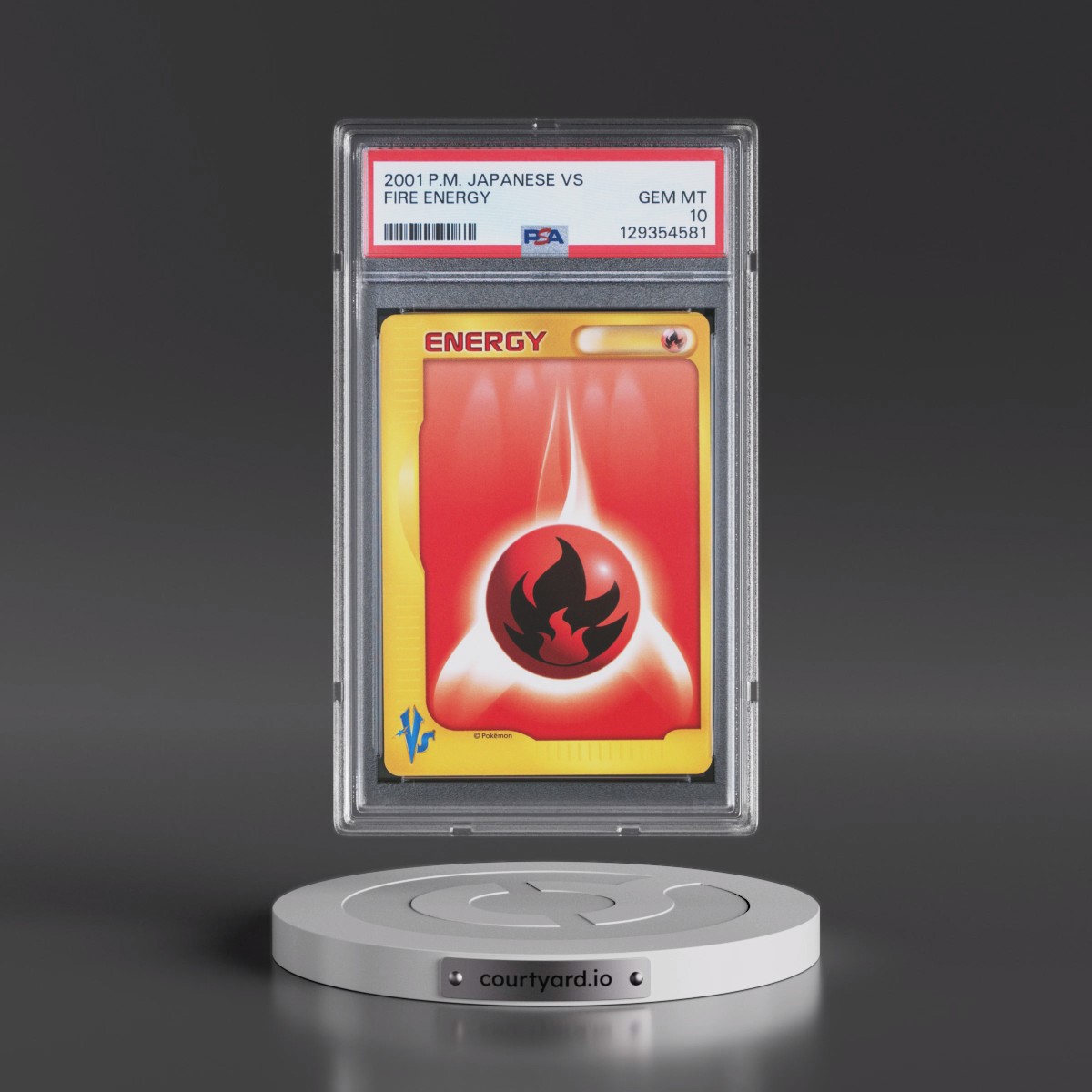2001 Pokémon VS Fire Energy (PSA 10 GEM MINT)