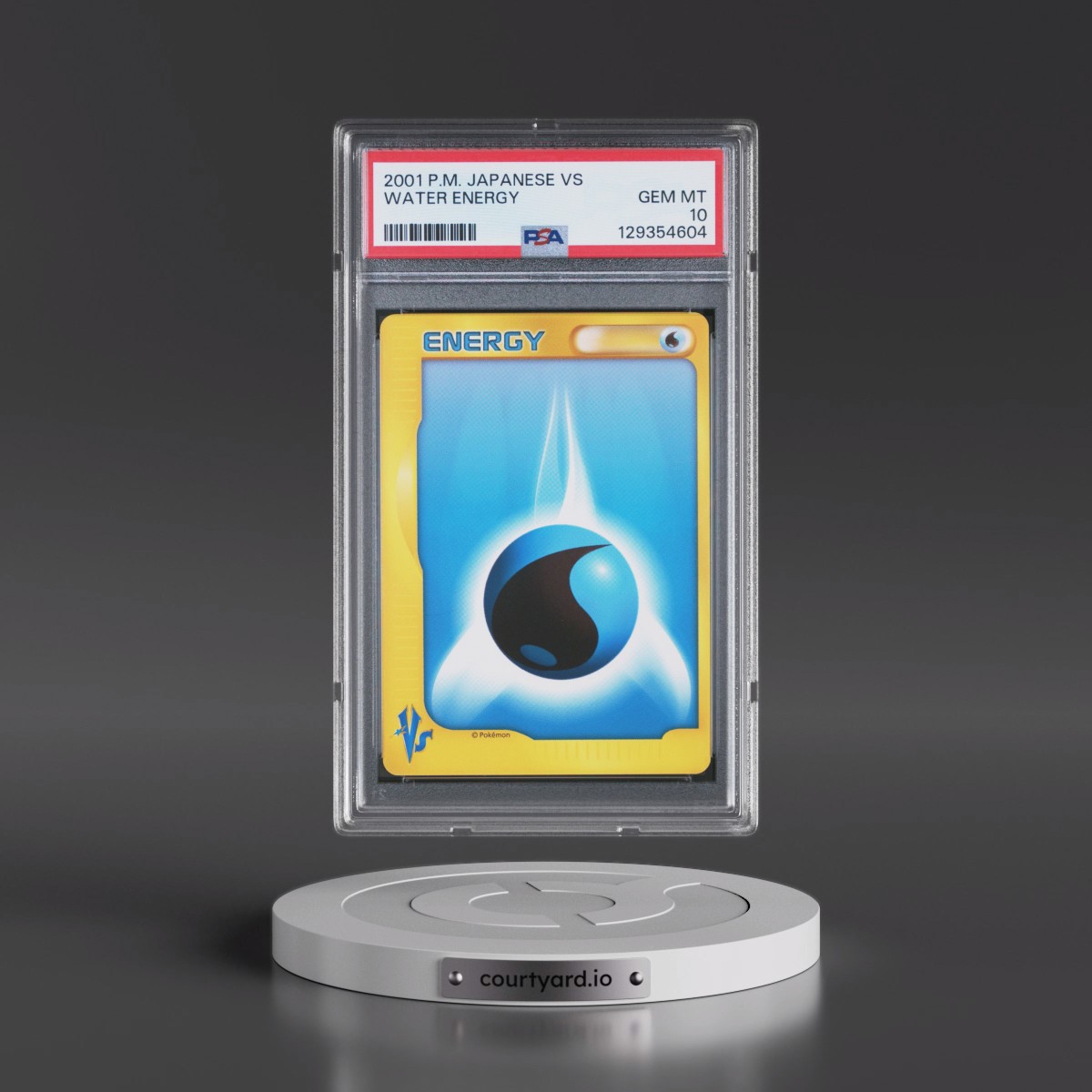 2001 Pokémon VS Water Energy (PSA 10 GEM MINT)