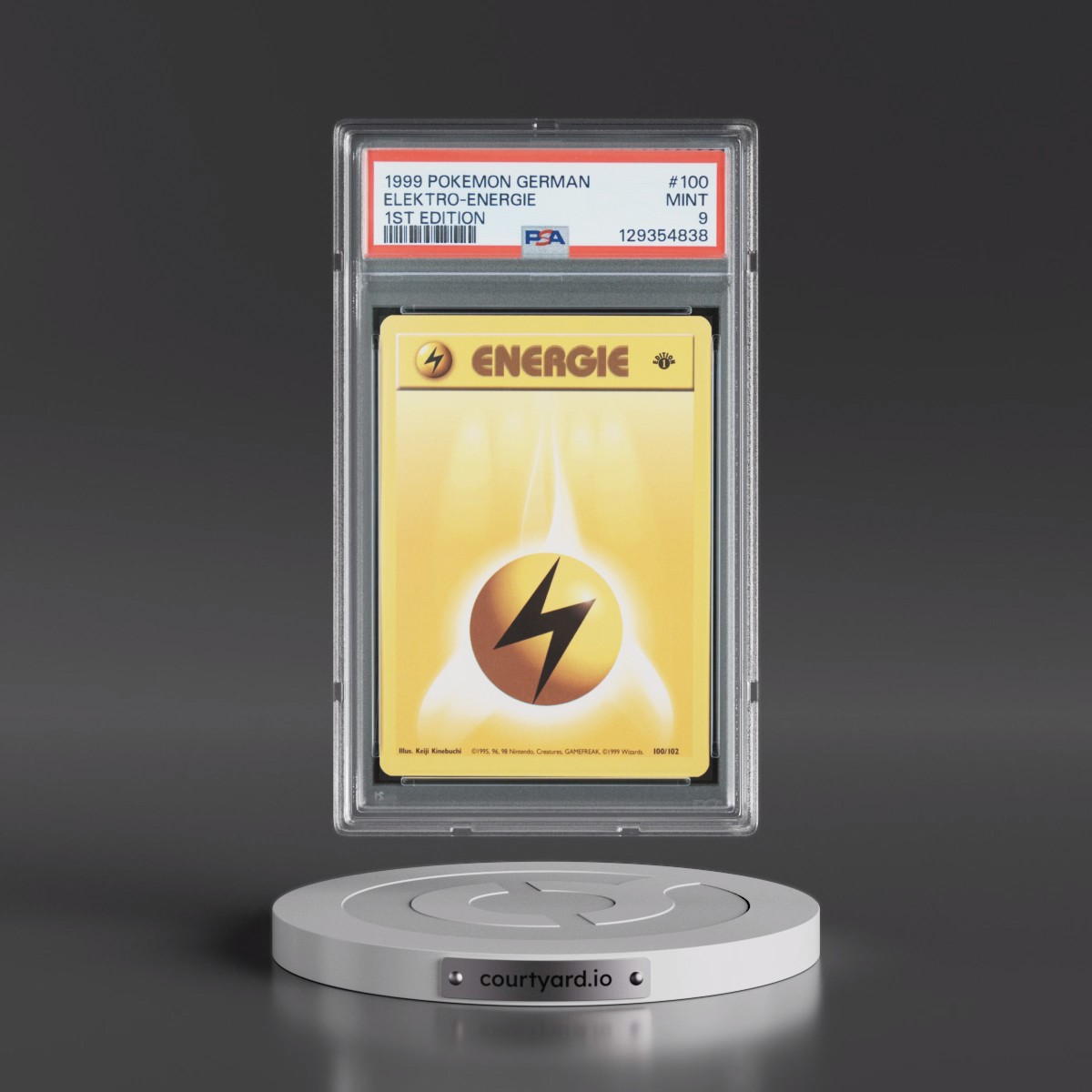 1999 Pokémon #100 Elektro-Energie - 1st Edition (PSA 9 MINT)