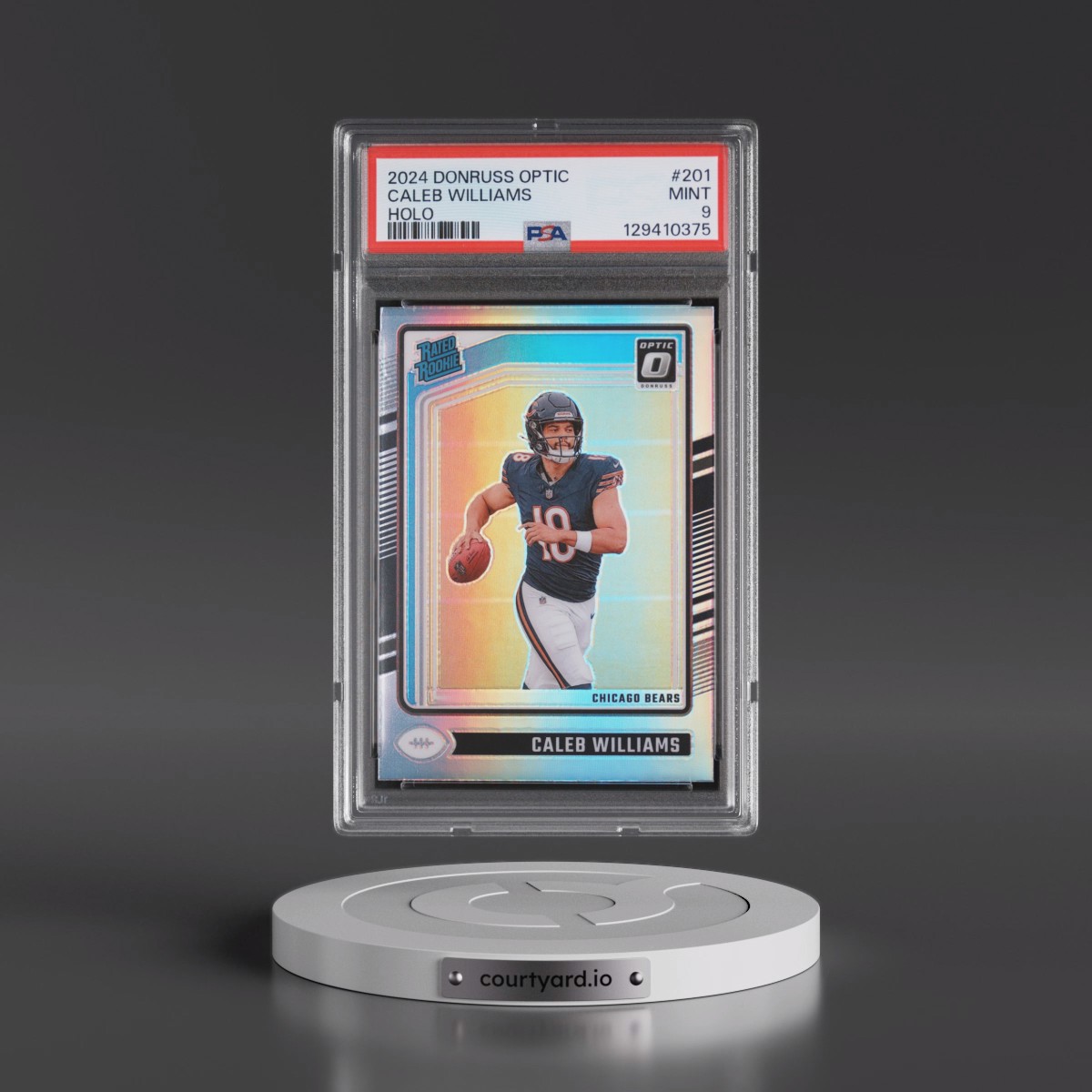 2024 Panini Donruss Optic #201 Caleb Williams - Holo (PSA 9 MINT)