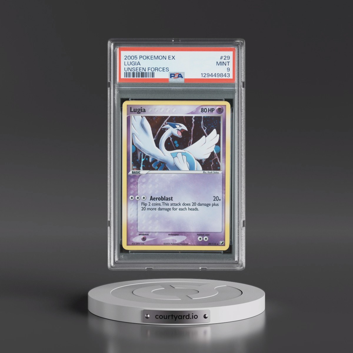 2005 Pokémon EX Unseen Forces #29 Lugia (PSA 9 MINT)
