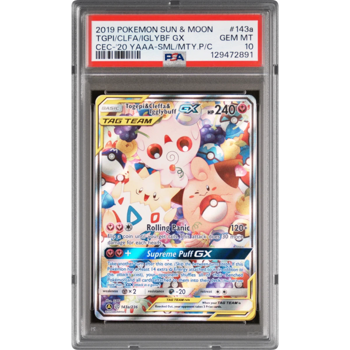 Togepi & Cleffa & Igglybuff GX card artwork