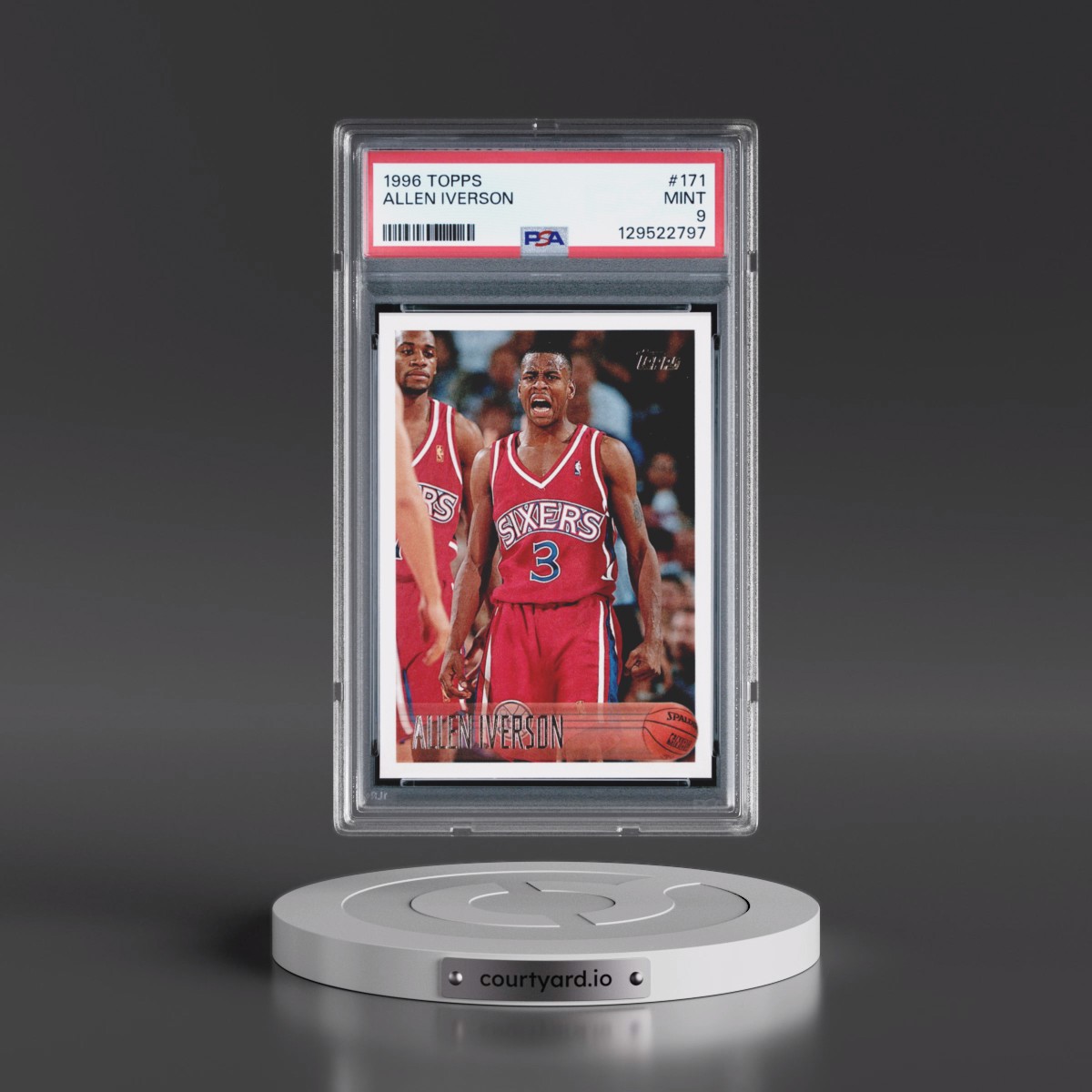 1996 Topps #171 Allen Iverson (PSA 9 MINT)