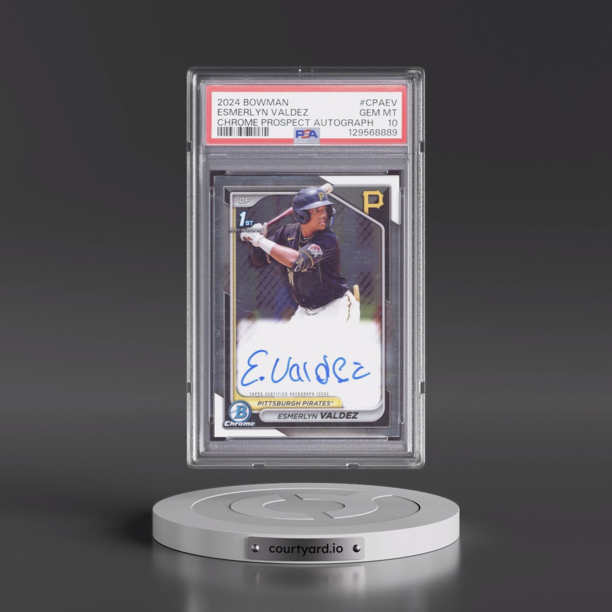 2024 Bowman Chrome Prospect Autographs Esmerlyn Valdez #CPAEV PSA 10