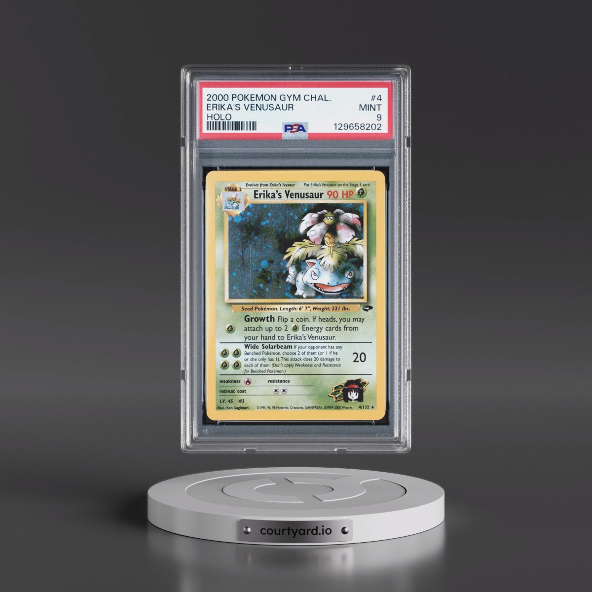 2000 Pokémon Gym Challenge #4 Erika's Venusaur - Holo (PSA 9 MINT)