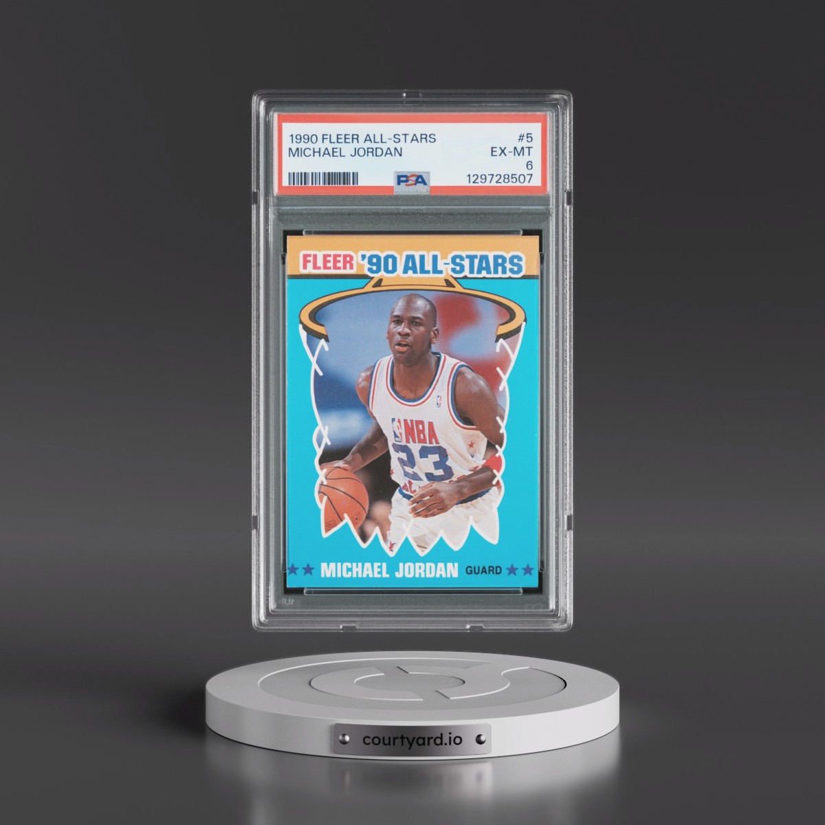 1990 Fleer All-Stars #5 Michael Jordan (PSA 6 EX-MT)