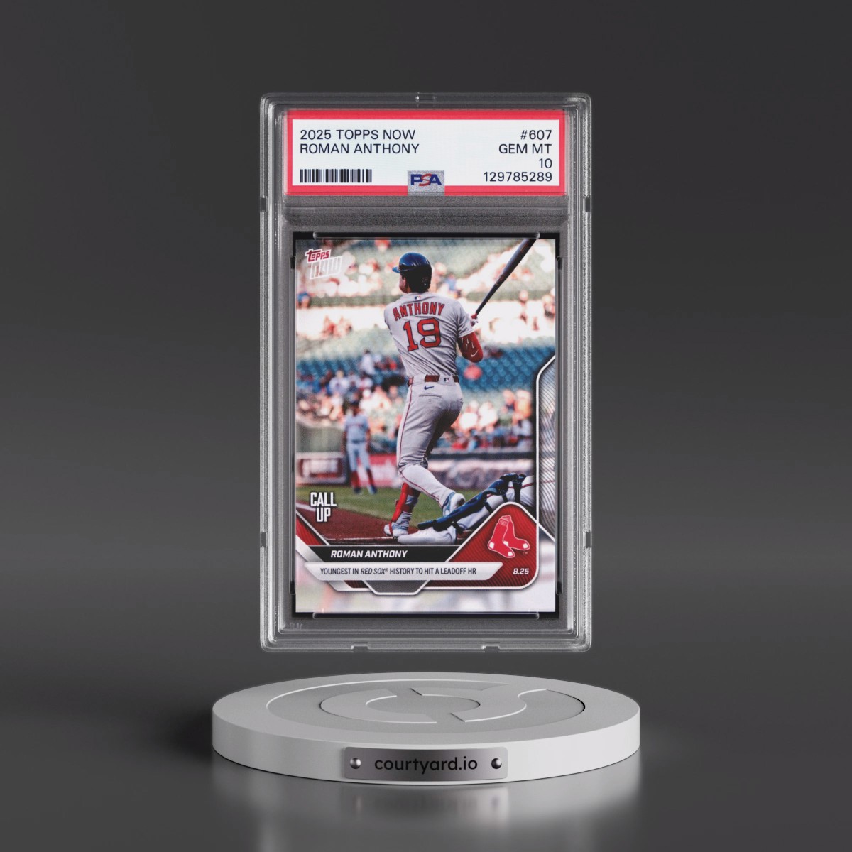 2025 Topps Now #607 Roman Anthony (PSA 10 GEM MINT)