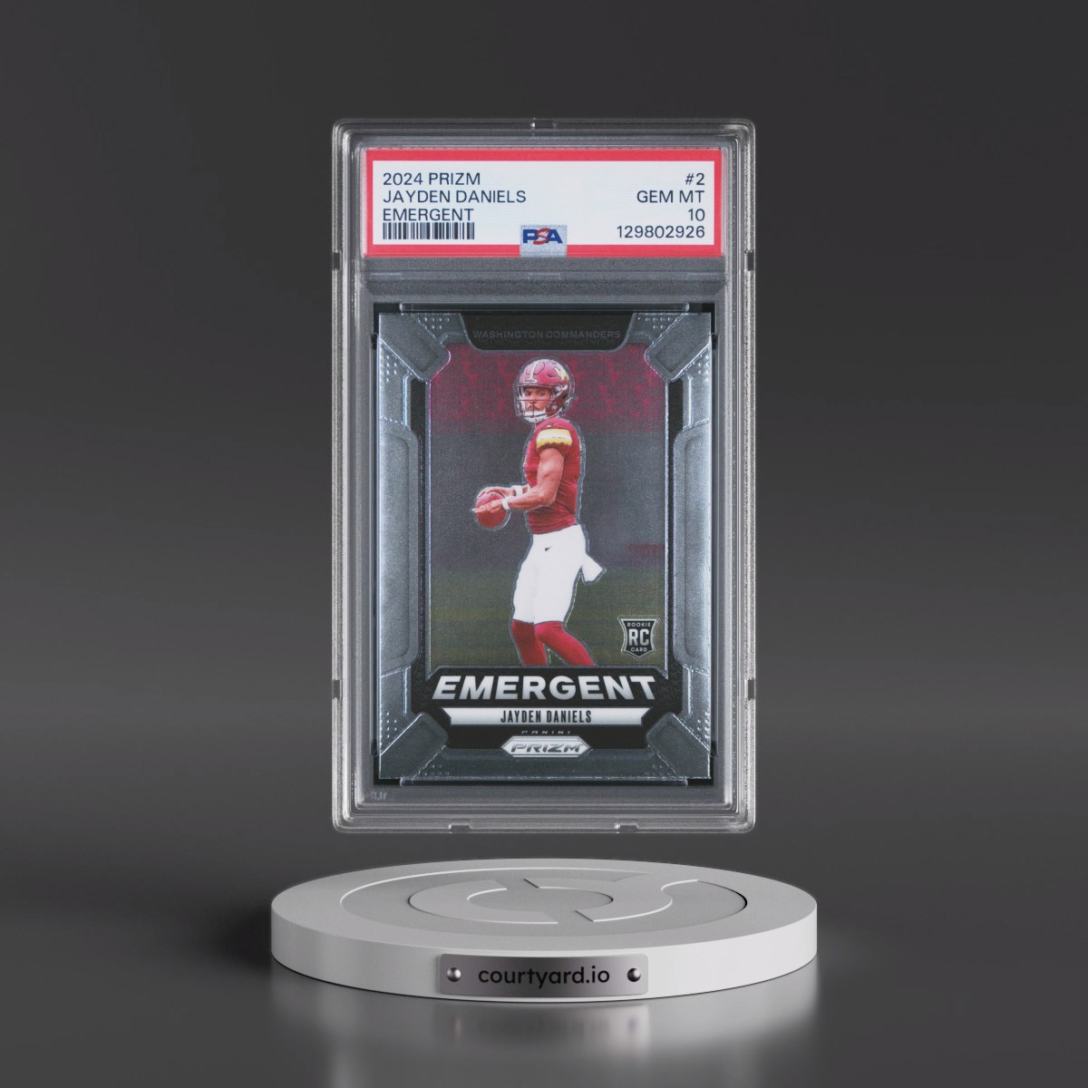 2024 Panini Prizm Emergent #2 Jayden Daniels (PSA 10 GEM MINT)