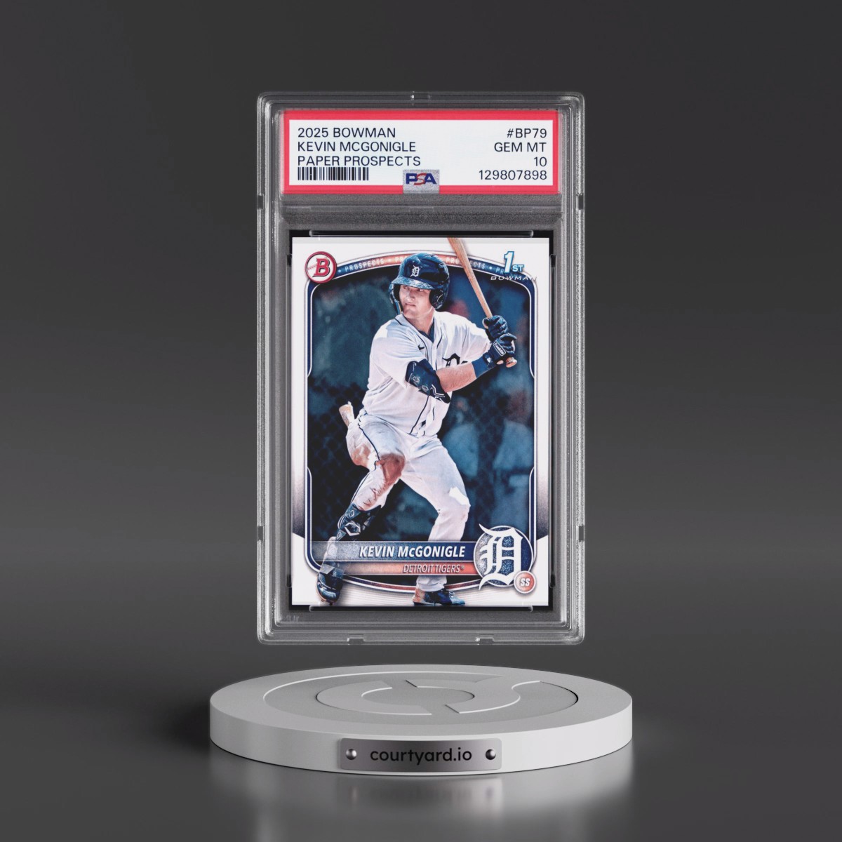 2025 Bowman Paper Prospects #BP79 Kevin Mcgonigle (PSA 10 GEM MINT)