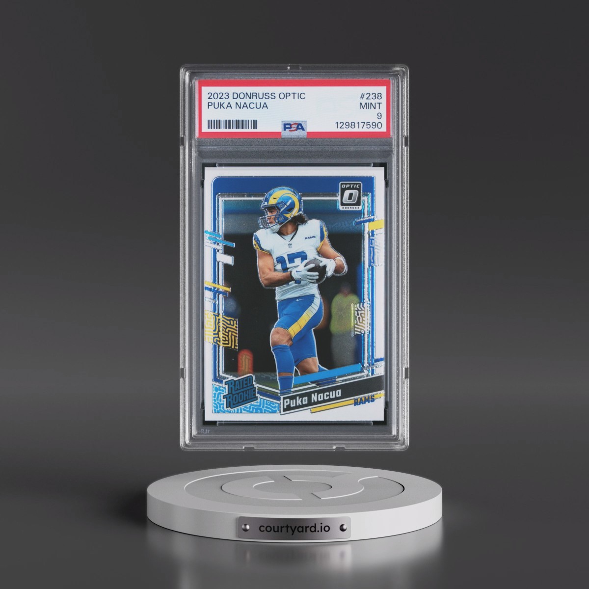 2023 Panini Donruss Optic #238 Puka Nacua (PSA 9 MINT)