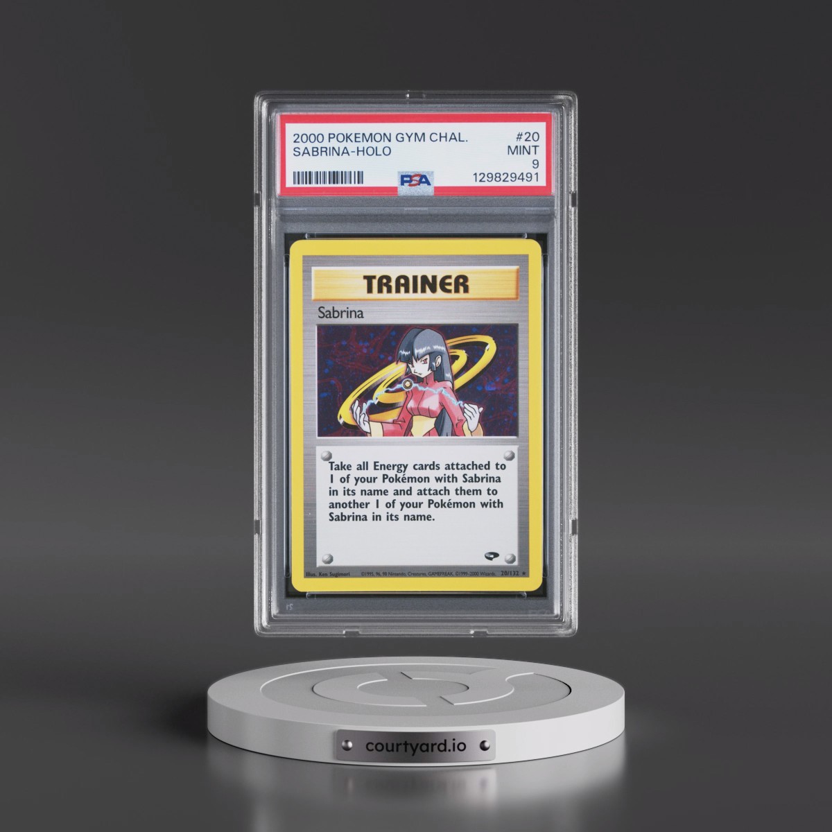2000 Pokémon Gym Challenge #20 Sabrina - Holo (PSA 9 MINT)