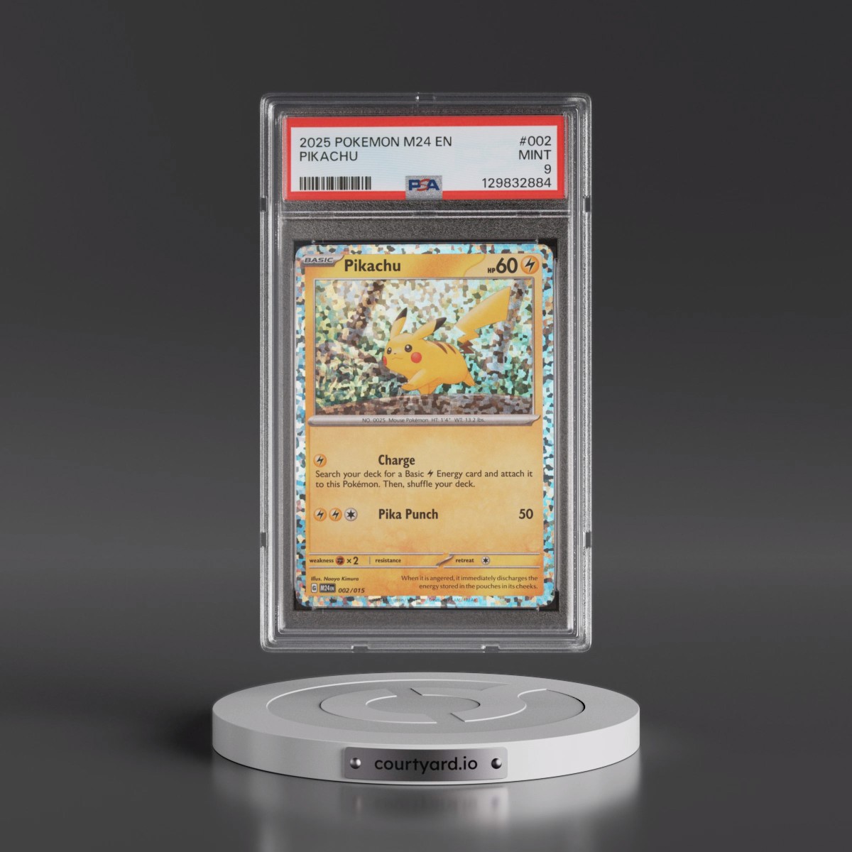 2025 Pokémon M24 EN-Mcdonald's Collection #002 Pikachu (PSA 9 MINT)