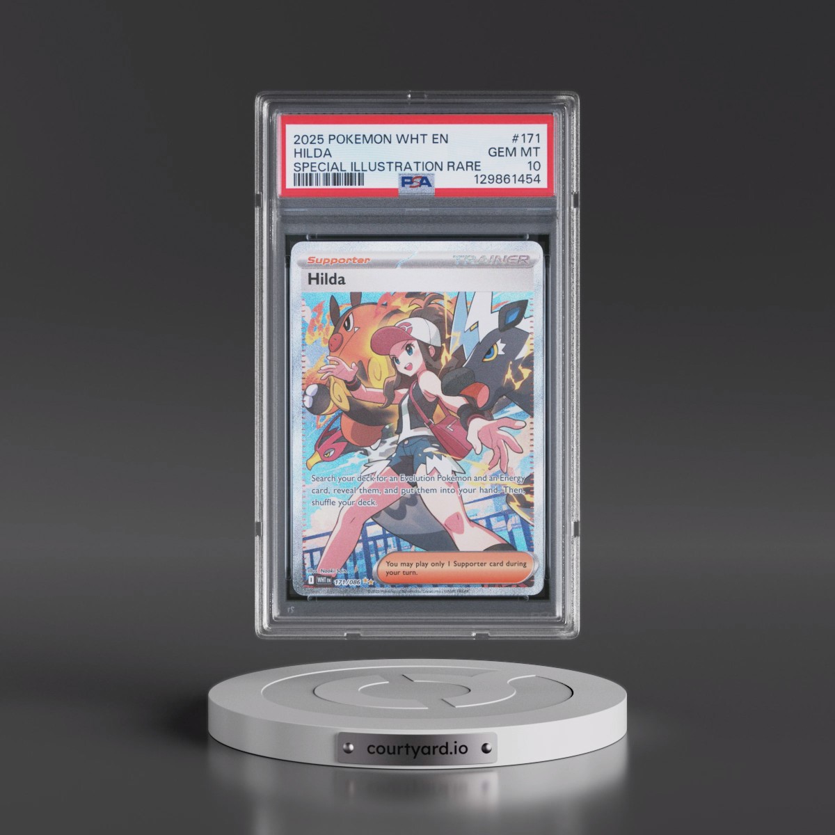 2025 Pokémon Wht EN-White Flare #171 Hilda - Special Illustration Rare (PSA 10 GEM MINT)