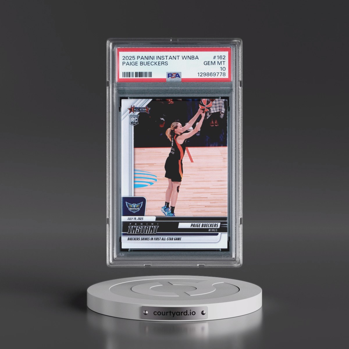 2025 Panini Instant WNBA #162 Paige Bueckers (PSA 10 GEM MINT)
