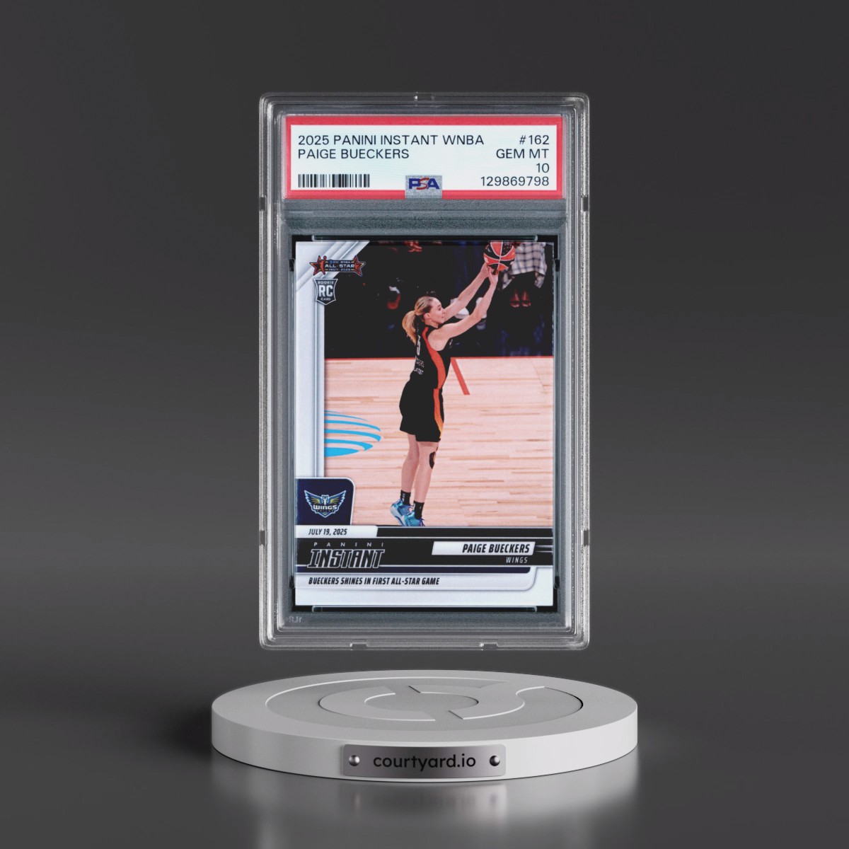 2025 Panini Instant WNBA #162 Paige Bueckers (PSA 10 GEM MINT)