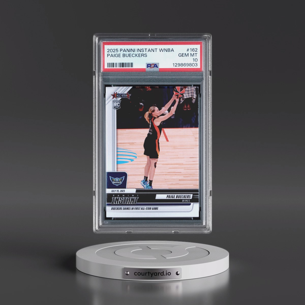2025 Panini Instant WNBA #162 Paige Bueckers (PSA 10 GEM MINT)