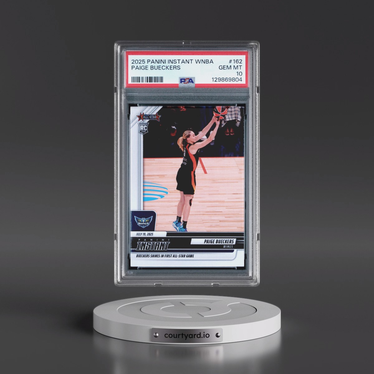 2025 Panini Instant WNBA #162 Paige Bueckers (PSA 10 GEM MINT)