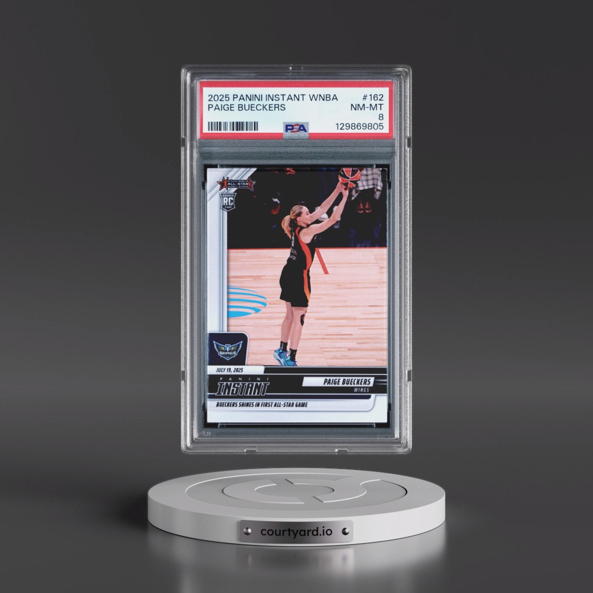 2025 Panini Instant WNBA Paige Bueckers #162 PSA 8