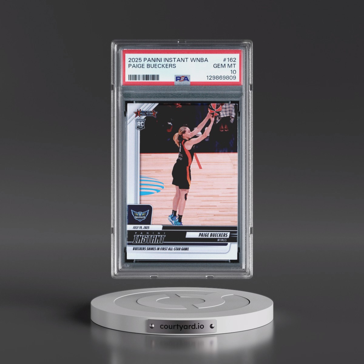 2025 Panini Instant WNBA #162 Paige Bueckers (PSA 10 GEM MINT)