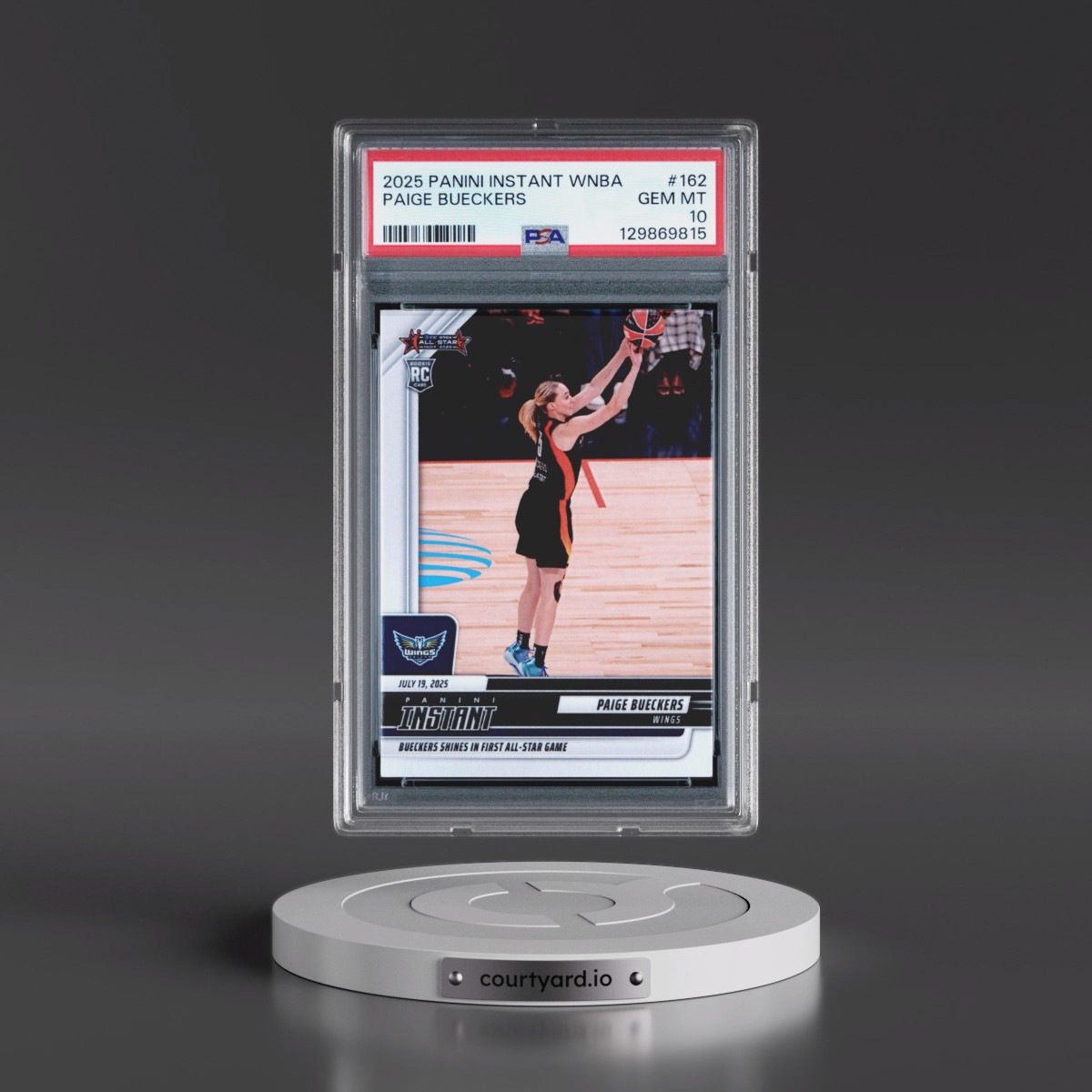 2025 Panini Instant WNBA #162 Paige Bueckers (PSA 10 GEM MINT)