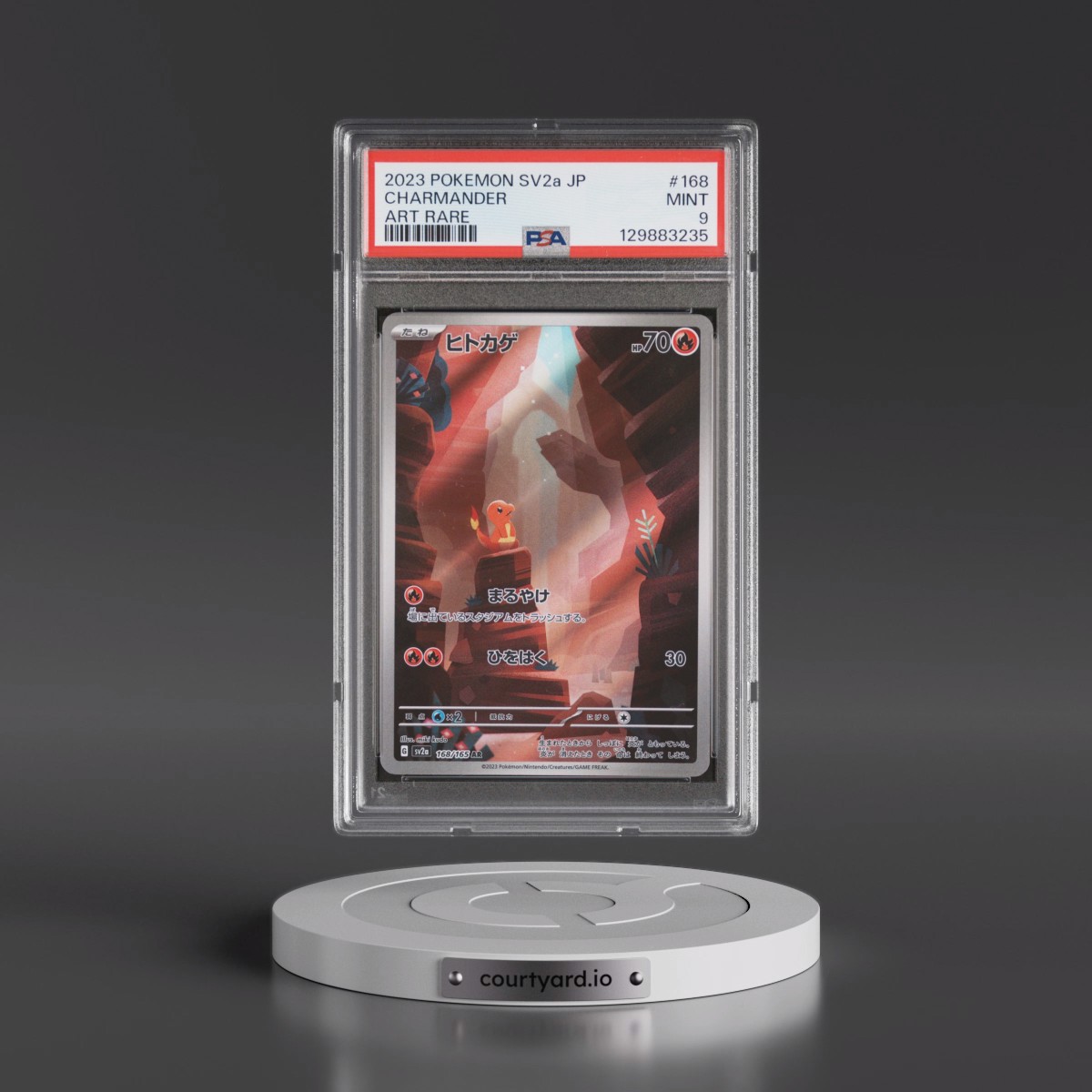 2023 Pokémon Sv2a-Pokémon 151 #168 Charmander - Art Rare (PSA 9 MINT)
