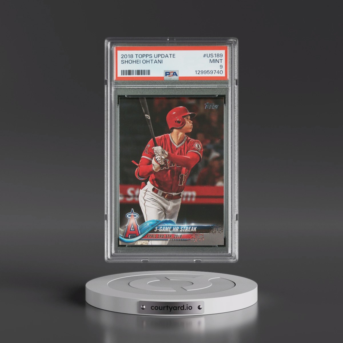 2018 Topps Update #US189 Shohei Ohtani (PSA 9 MINT)