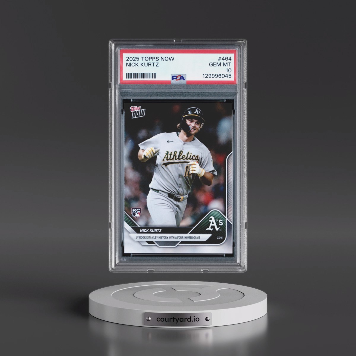 2025 Topps Now Nick Kurtz #464 PSA 10