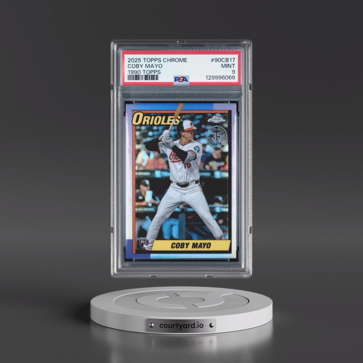 2025 Topps Chrome 1990 Topps Coby Mayo #90CB17 PSA 9