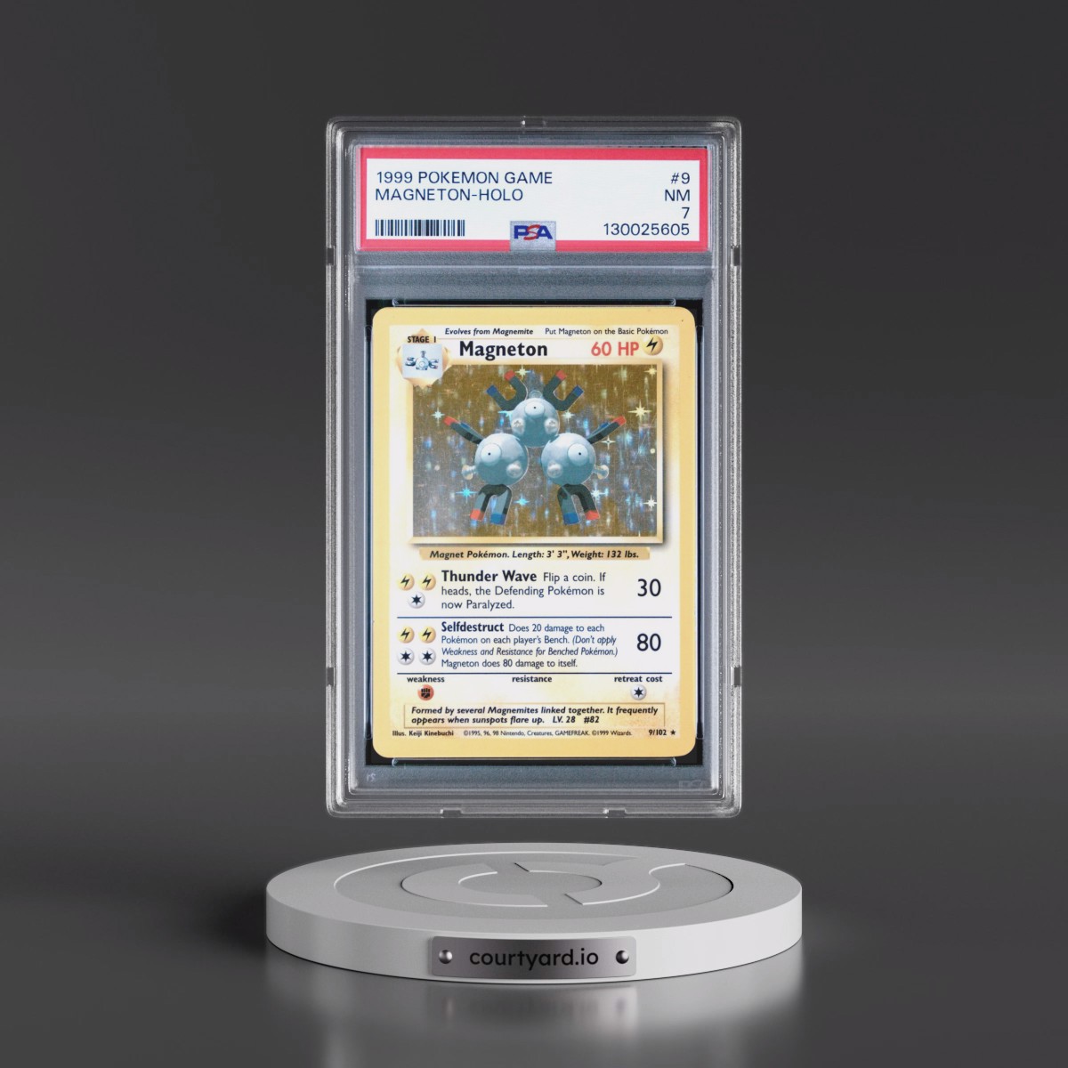 1999 Pokémon Game #9 Magneton - Holo (PSA 7 NM)