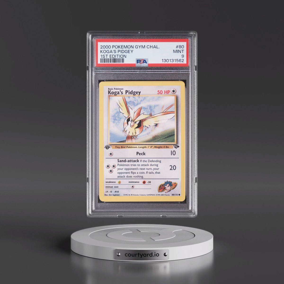 2000 Pokémon Gym Challenge #80 Koga's Pidgey - 1st Edition (PSA 9 MINT)