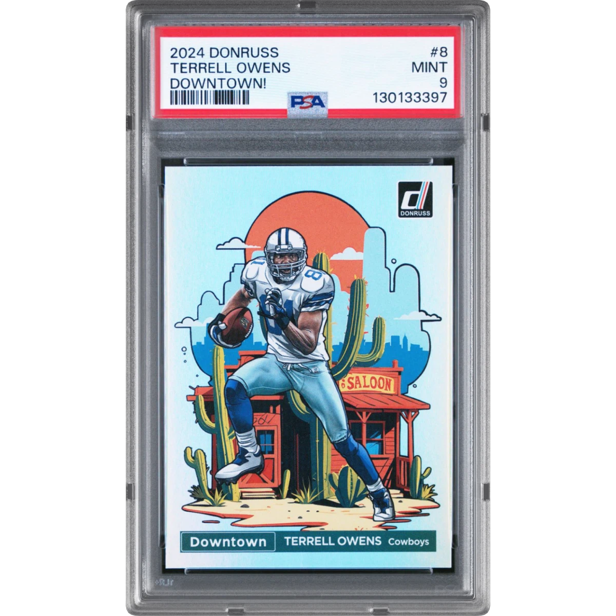 2024 Panini Donruss Downtown! #8 Terrell Owens (PSA 9 MINT)