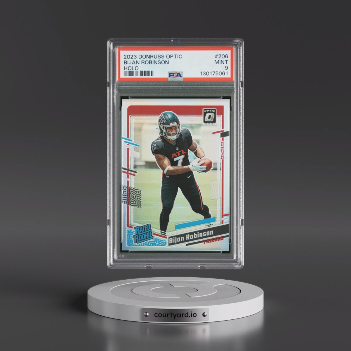 2023 Panini Donruss Optic #206 Bijan Robinson - Holo (PSA 9 MINT)